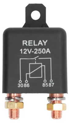 Image de Relais de démarrage automatique, 4 pôles, normalement ouvert, en acier inoxydable, bobine en laiton, haute puissance de démarrage, contacteur de démarrage 250 A, 12 V