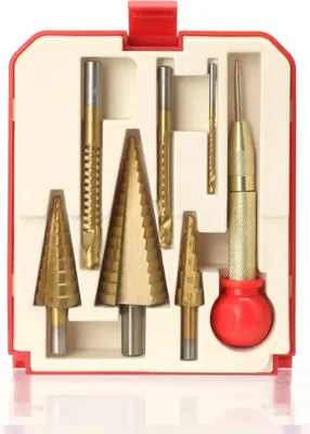 Produktbild von 7PCS HSS Stufenbohrer Set Konusbohrer Kegelbohrer 4-12/20/32 MM