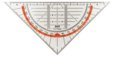 Produktbild von Aristo College Geometrie Dreieck 16 cm ohne Griff, Facette, Tuschenoppen