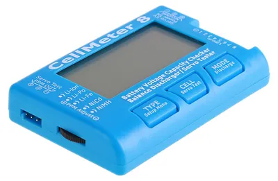 Obrázek produktu pro Digitální tester kapacity baterií, tester napětí, podsvícení LCD pro LiPo, Li-Ion, NiMH, NiCd