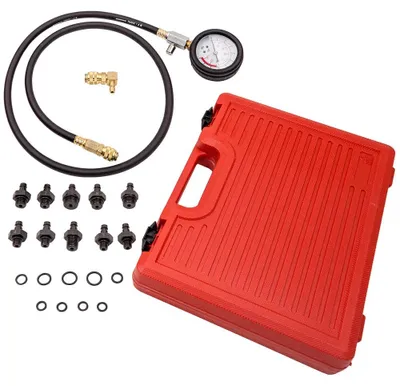 Obrázok produktu pre Testovač tlaku – súprava na testovanie motora/prevodovky – diagnostický nástroj pre automobily – manometer s rozsahom merania 0–10 bar