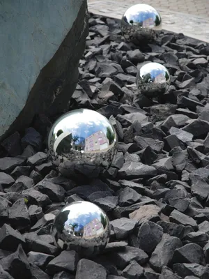 Produktbild von EUROPALMS Dekokugel 30cm, silber