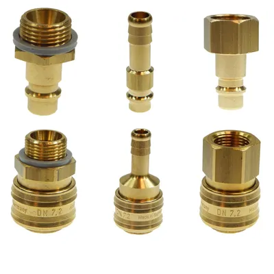 Produktbild von Druckluftkupplung Messing NW 7,2 Kupplungsdose  Schlauchanschluss 13mm
