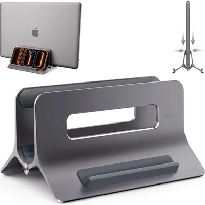Produktbild von Famanu Laptopständer mit verstellbarem Design - Aluminium, vertikal