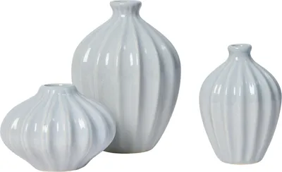 Produktbild von Broste Copenhagen Amalie Vase Light Blue Set 3tlg