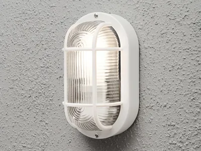 Produktbild von LED Kellerleuchte, Terrassenlampe zur Fassadenbeleuchtung, Außenleuchte Weiß