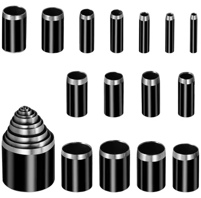 Productafbeelding van Perforatieset 1-25 mm - Set van 25 - Holle ponsen van koolstofstaal met opbergdoos - Precisiepons - Stansgereedschap voor lederbewerking - Riemen