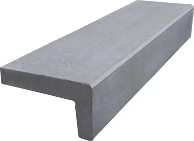 Produktbild von Beton Winkelstufe grau 120 cm x 32 cm x 18 cm