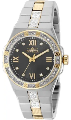 Produktbild von Invicta Specialty 50189 Damenarmbanduhr - Quarzwerk - Edelstahl mit Zifferblatt in Grau - 34 mm