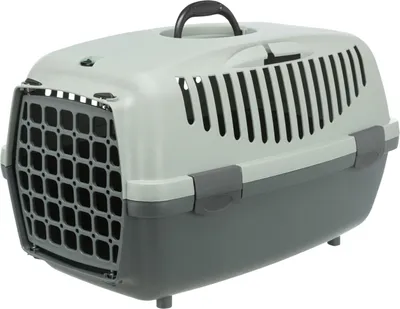 Produktbild von TRIXIE Transportbox Capri - anthrazit/grau-grün - 32 × 31 × 48 cm