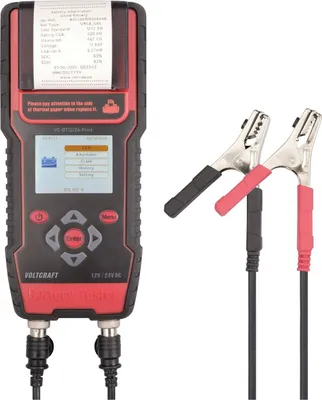 Immagine prodotto di VOLTCRAFT VC-BT12/24-Print Tester per batterie automobilistiche 12 V, 24 V Test batterie 243 mm x 110 mm x 59 mm (VC-13967340)