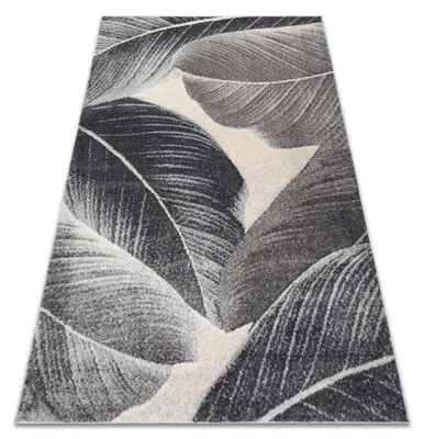 Image de Tapis FUSION 8912 gris foncé - Plumes, moderne, abstrait gris 160x220 cm