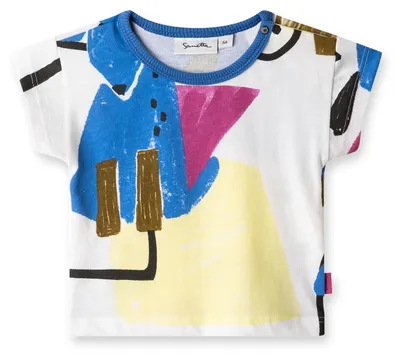 Produktbild von Sanetta Pure Baby T-Shirt off-white Hund 74