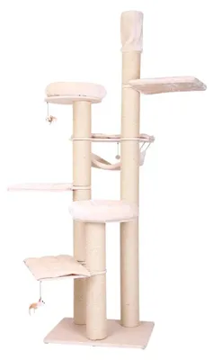 Image de Griffoir pour chat - beige - meuble à griffer - griffoir grand format - meuble pour chat
