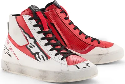 Zdjęcie produktu dla Buty motocyklowe Alpinestars Stated Flair, biało-czerwone, rozmiar 13