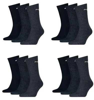 Obrázok produktu pre Puma športové ponožky Regular Crew, balenie 12 párov, farba: denim, veľkosť: 35-38