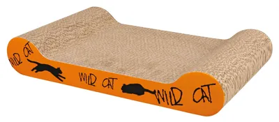 Produktbild von TRIXIE Kratzpappe Wild Cat, Kratzbrett für Katzen, 41x24x7cm, mit Katzenminze