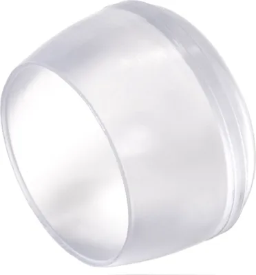 Produktbild von Adsamm® | 16 x Stuhlbeinkappen | Ø 25 mm | Transparent | rund | Möbelgleiter für Stahlrohrstühle