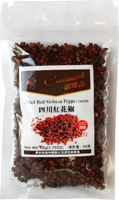 Immagine prodotto di Condimento | Pepe di Sichuan rosso - 50 g - Grani di pepe interi - Spezie asiatiche - Cucina cinese