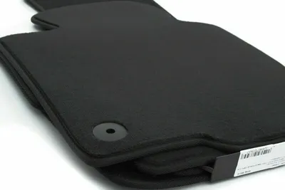 Produktbild von neu Fußmatten passend bei VW Polo 9N Velours 800g/m² Automatten Schwarz 4-teilig