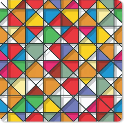 Produktbild von MuchoWow® Mauspad Mousepad Glas - Geometrie - Gestaltung 20x20 cm - Mousepads - Maus Mat - Pad - Mausunterlage - Desk Mat - Bureauartikeln