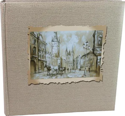 Zdjęcie produktu dla Album fotograficzny z rogami 30x30/100 stron RETRO LOOK Praga