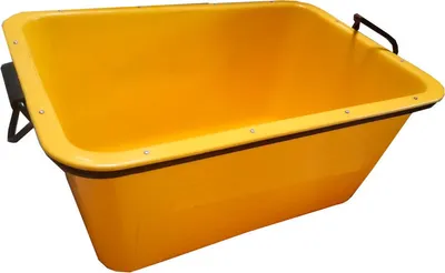 Produktbild von Mörtelwanne, Fertigmörtelkübel 200 Liter, Kranbar(gelb)