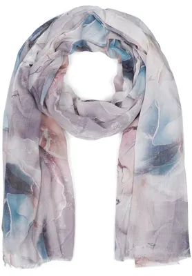 Produktbild von styleBREAKER Damen Schal mit Marmor Muster | leichtes Halstuch 180x74 cm | weiche Viskose in Pastell | edle Stola für Sommer & Übergang