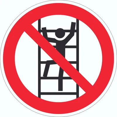 Produktbild von Aufkleber Klettern verboten Symbol Kreis Ø600mm