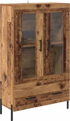 Obrázok produktu pre Highboard so zásuvkou Staré drevo 69,5 x 31 x 115 cm