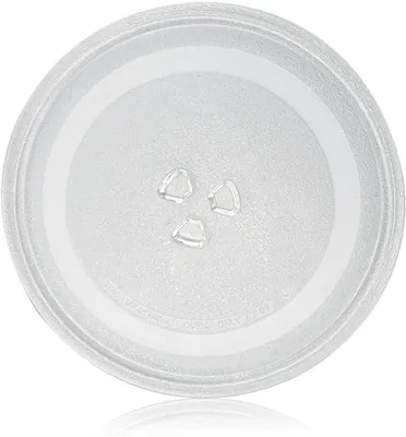 Mikrowellendrehteller aus Glas, 24,5 cm, drehbar, Ersatzplatte