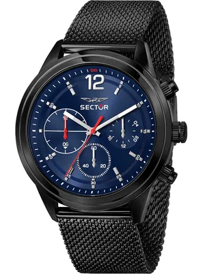 Produktbild von Sector Herren Multifunktion Uhr Fashion Edelstahl Armbanduhr schwarz USE53540008