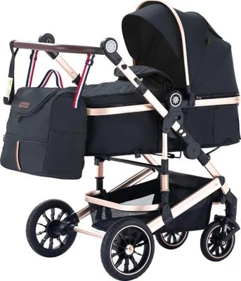 Produktbild von Daliya® NEOMOVE 3in1 Kinderwagen, mit i-Size Babyschale & Buggy, Alu-Rahmen Reisekinderwagen, Kombikinderwagen mit großen Einkaufskorb, komfortabel