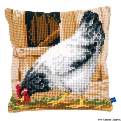 Produktbild von Vervaco PN-0148109 Kreuzstichkissen Huhn