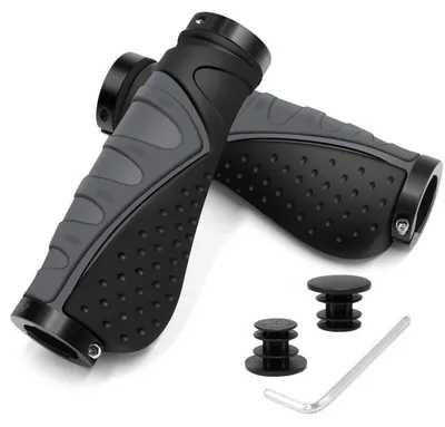 Produktbild von Fahrradgriffe Ergonomisch MTB Lenkergriffe Grau 22,2 mm Lock-On Design