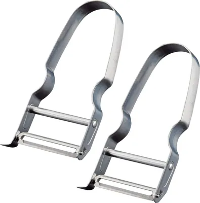 Produktbild von Westmark 2 Gemüse- und Spargelschäler, U-Schäler, Steel, Edelstahl, 609022E3