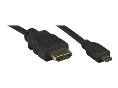 Immagine prodotto di Techly ICOC-HDMI-4-AD2 Techly HDMI kabel High Speed mit Ethernet-Micro D 2m schwarz