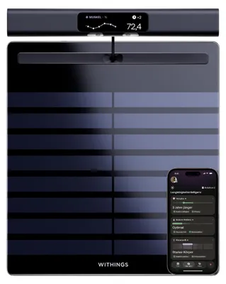 Image de Withings Body Scan 2 WBS15-Noir - Station de santé connectée, noire, avec plus de 60 biomarqueurs