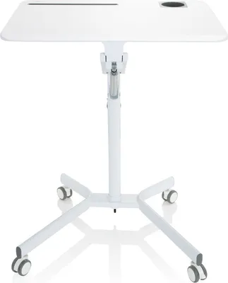 Obrázok produktu pre hjh OFFICE Stojaci stôl STAND VM-SU I Výškovo nastaviteľný stôl na sedenie, stojaci stôl na notebook pre domácnosť a kanceláriu, výška 73,0 - 105,0 cm