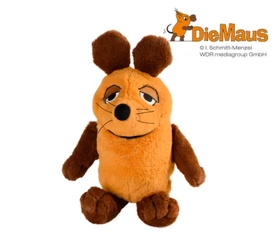 Produktbild von Warmies® Wärme-Kissen 'Die Maus' mit Lavendelduft, 22 cm, orange & braun (1 Stück)