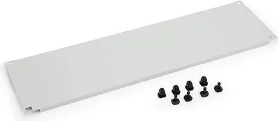Produktbild von 19-Zoll Blindplatte 5HE mit Kunststoffstöpsel, schwarz