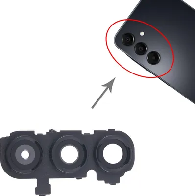 Immagine prodotto di Per Samsung Galaxy A16 copertura dell'obiettivo della fotocamera posteriore parte di ricambio nero