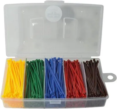 Produktbild von Famanu Kabelbinder Set 5 Farben - 2,5 mm x 100 mm