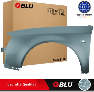 Image de BLU Aile Compatible avec Audi A6 C5 LX7Z Gauche Silber DelphinGrau | 1997-2001 | Avant | Peint| Prêt à Monter | Acier