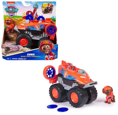 Productafbeelding van Paw Patrol Reddingsvoertuigen - Zuma's monster truck met projectielafvuur en Zuma-figuur