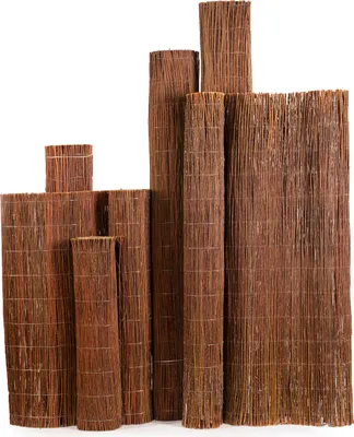 Produktbild von MC.Sammler Weidenmatte Sichtschutz Zaun für Balkon und Terrasse Weidenzaun in 22 Größen ( 200 x 500 cm ) Holz Sichtschutzmatte für Haus und Garten