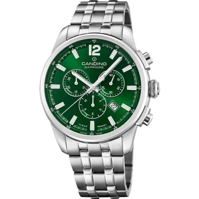 Produktbild von Candino Herren Chronograph Uhr Sport Sport Edelstahl Armbanduhr silber UC4744/3