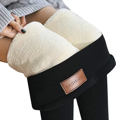 Produktbild von Damen Hosen,Warme Feste Starke Samt Wollfrauen Kaschmir Hosen Gamaschen,Herbst Winter Warm Blickdichte Leggins 3XL
