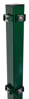 Produktbild von Stahl Eckpfosten 60 x 60 mm für Zaunhöhe inkl. Halter