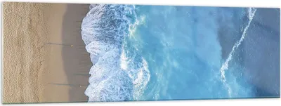 Produktbild von Bilder auf glas - Einteilig - Strand Rand Meer - 160x50cm - Glasbilder - Wandbilder - Bilder - zum Aufhängen bereit - Wanddekoration aus Glas - Glas Bilder - Wandbild auf Glas - GAB160x50-5118
